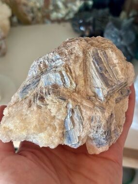 Large Blue Kyanite in Quartz Crystal Matrix – Raw Natural Specimen